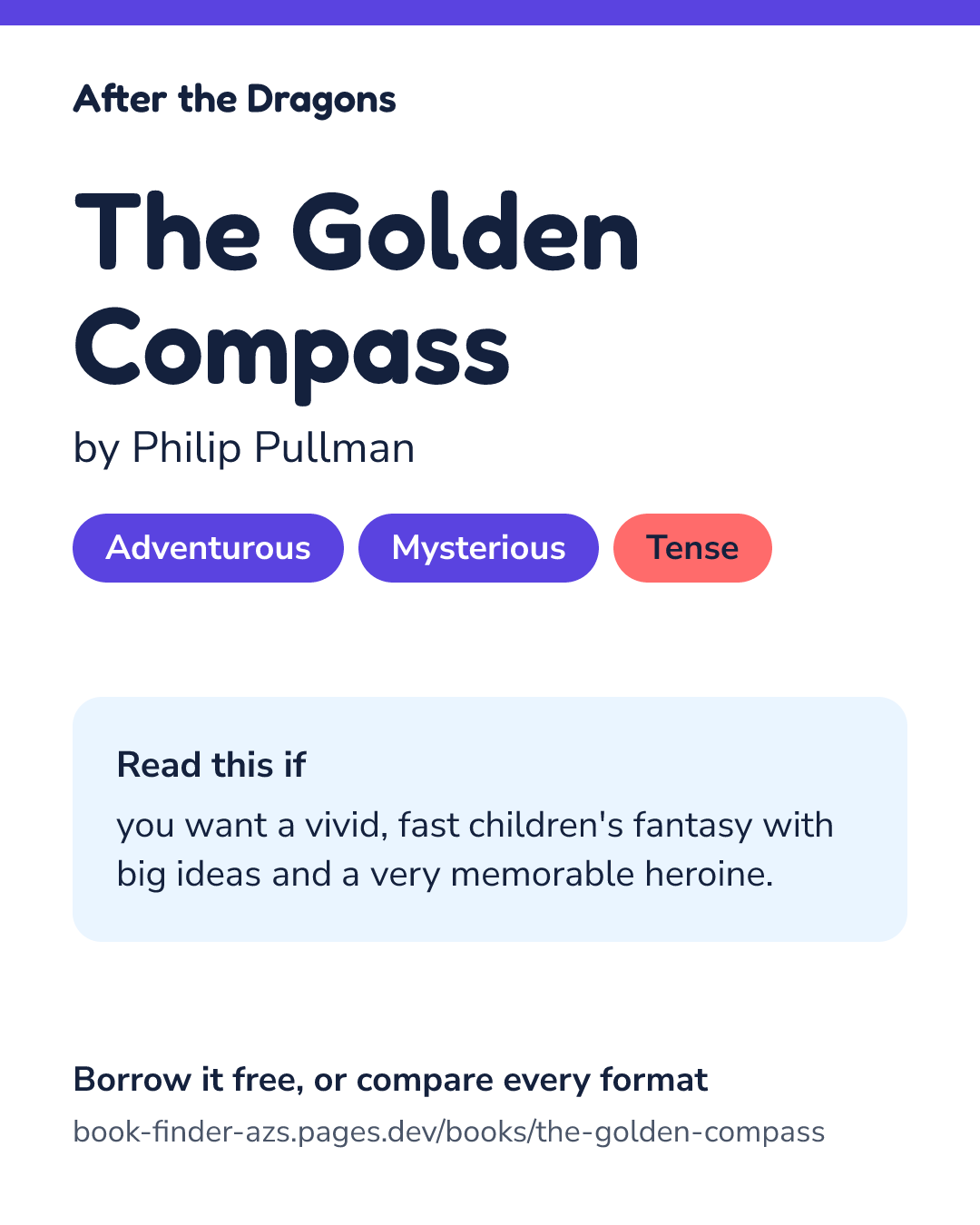 Share card for The Golden Compass