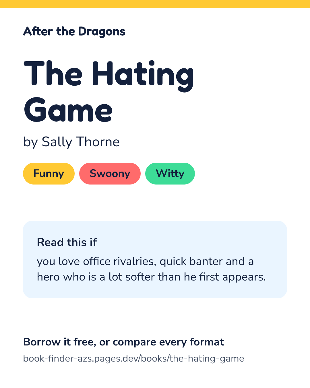 Share card for The Hating Game