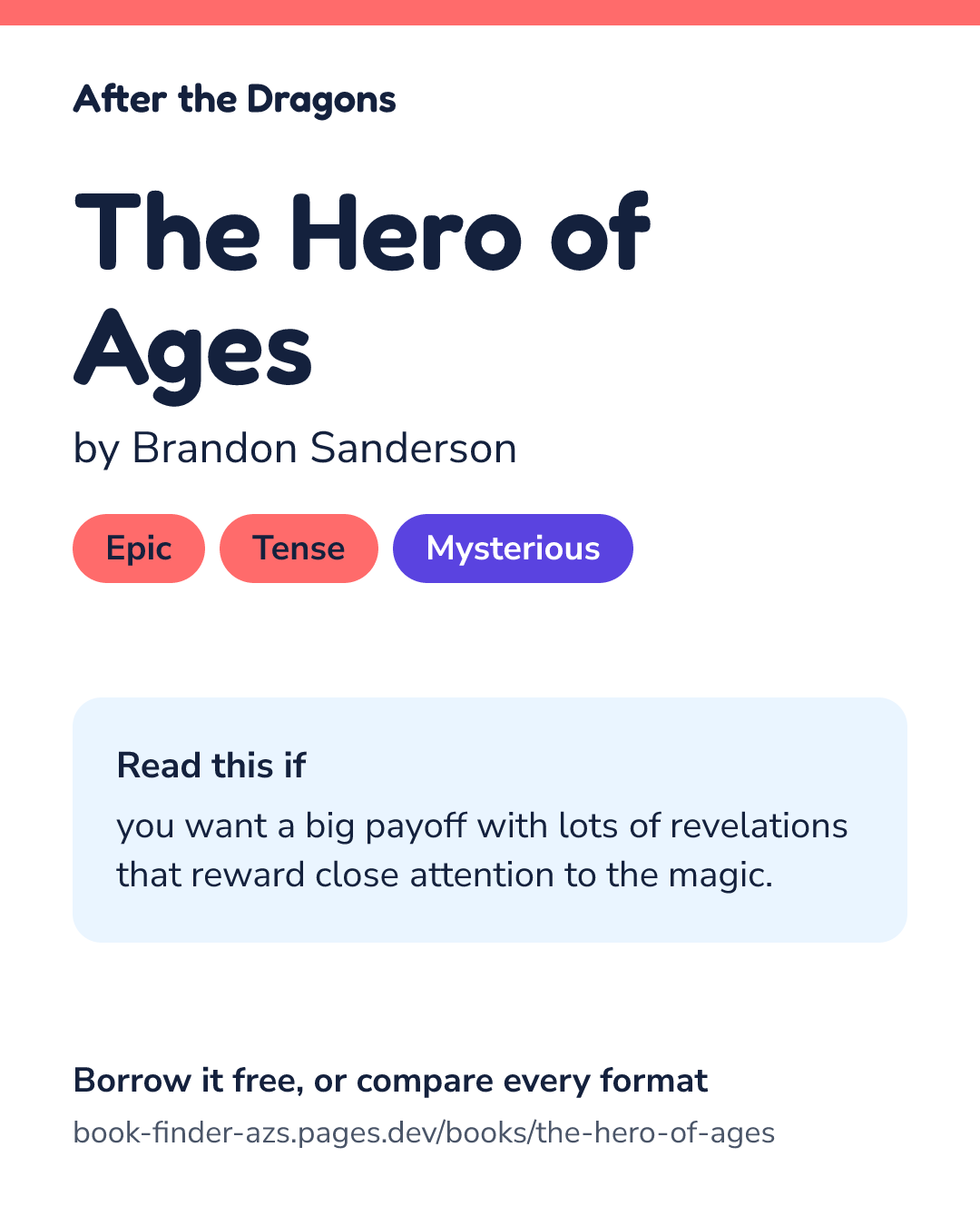 Share card for The Hero of Ages