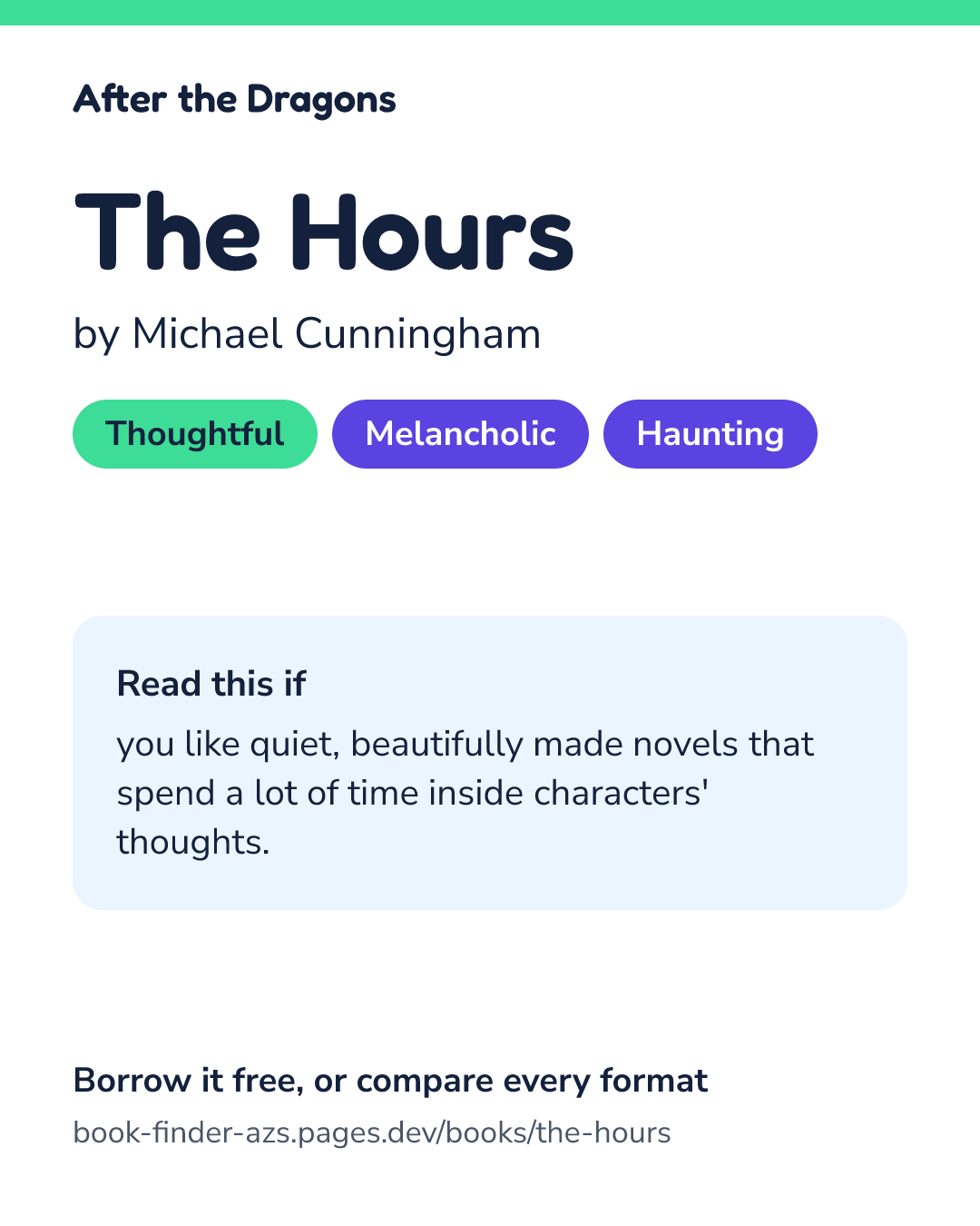 Share card for The Hours