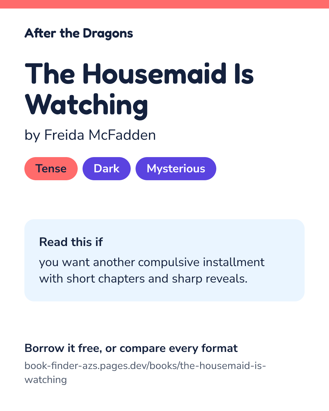 Share card for The Housemaid Is Watching