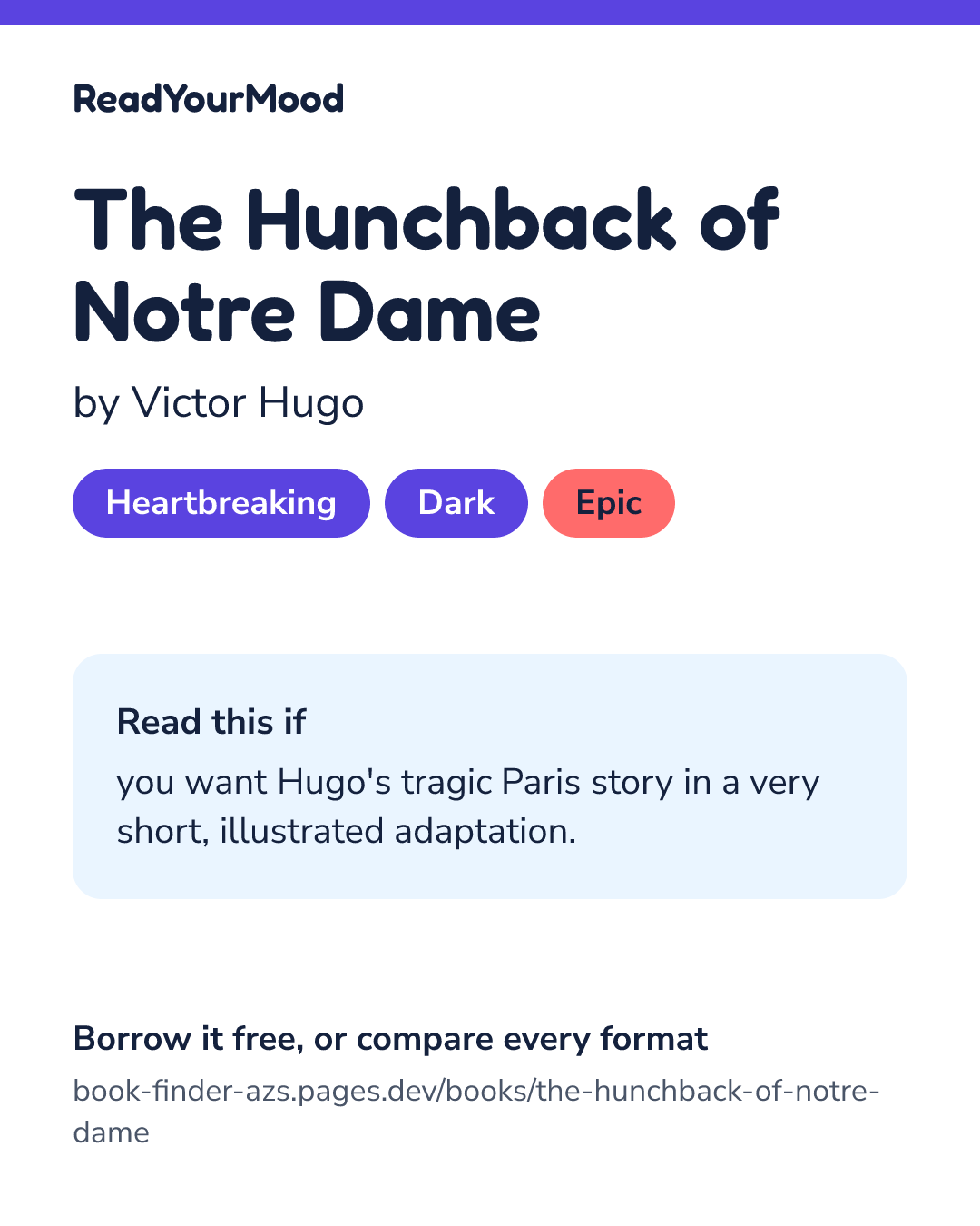 Share card for The Hunchback of Notre Dame