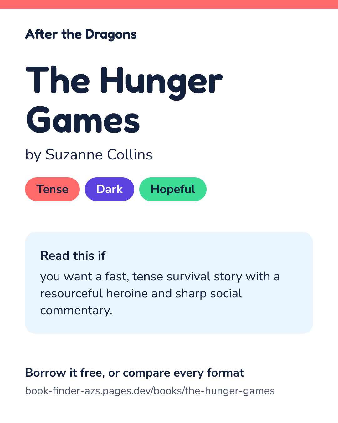 Share card for The Hunger Games