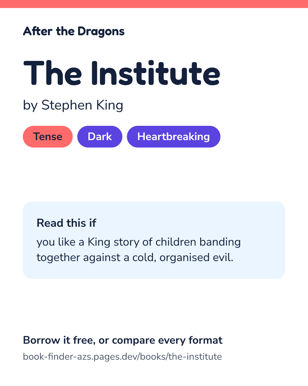 Share card for The Institute