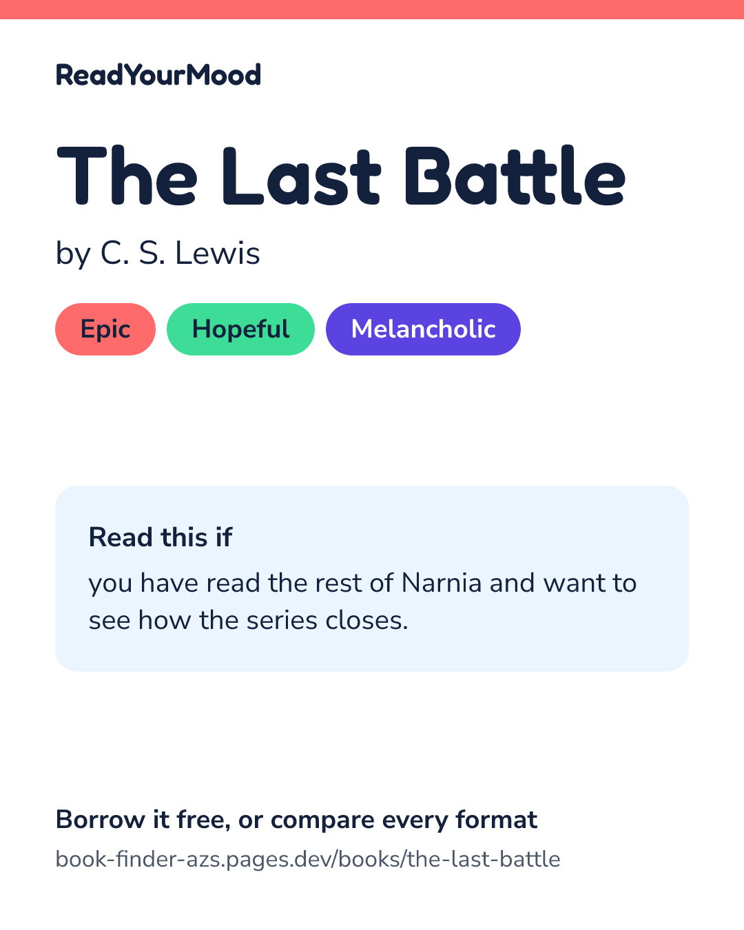 Share card for The Last Battle