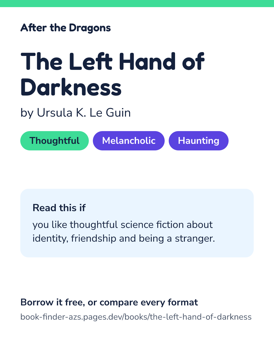 Share card for The Left Hand of Darkness