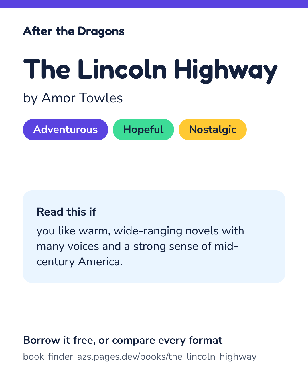 Share card for The Lincoln Highway