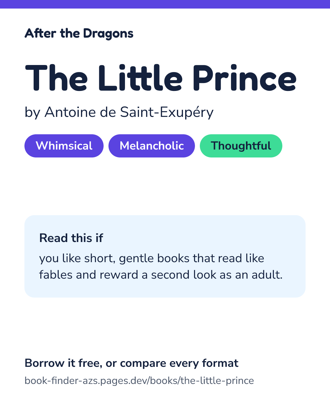 Share card for The Little Prince