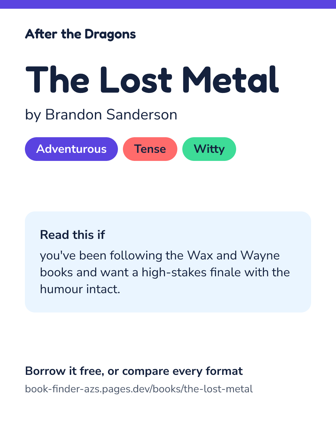 Share card for The Lost Metal