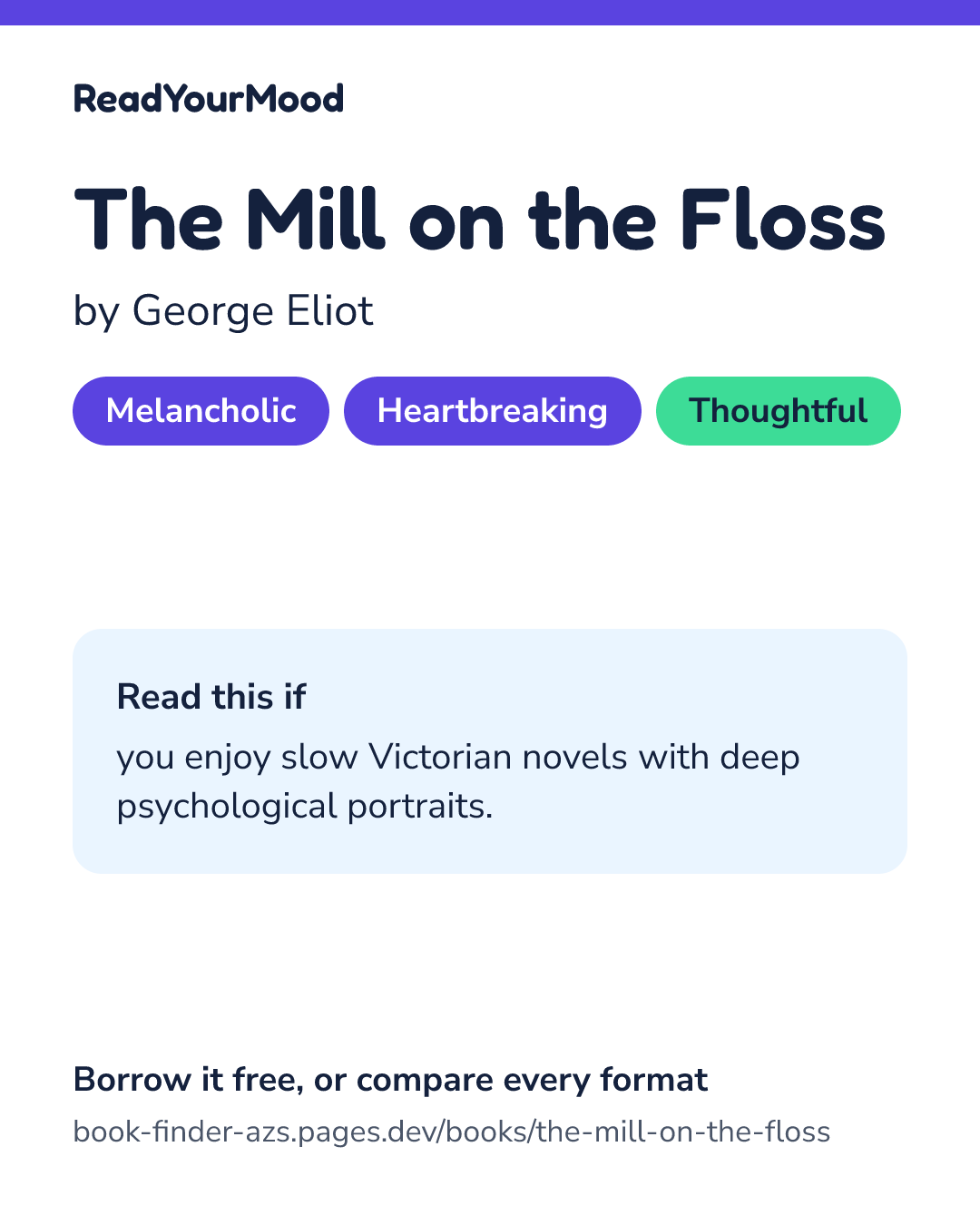 Share card for The Mill on the Floss