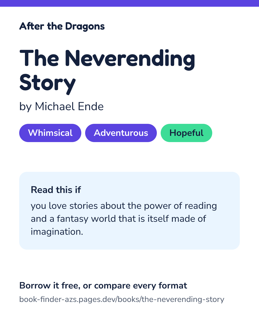 Share card for The Neverending Story