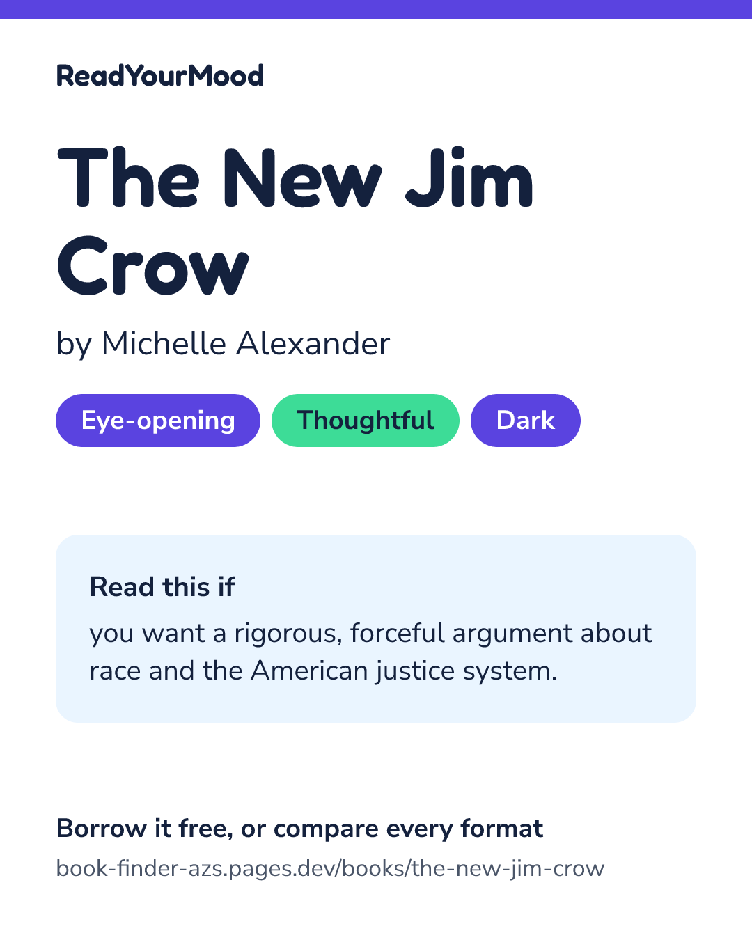 Share card for The New Jim Crow