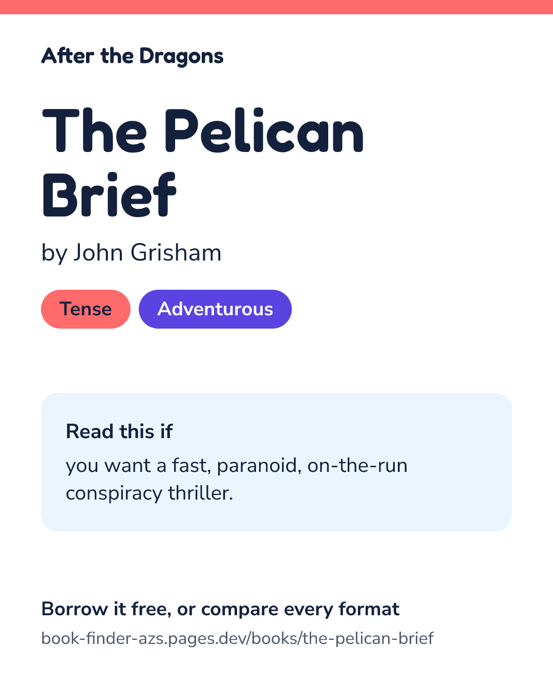 Share card for The Pelican Brief