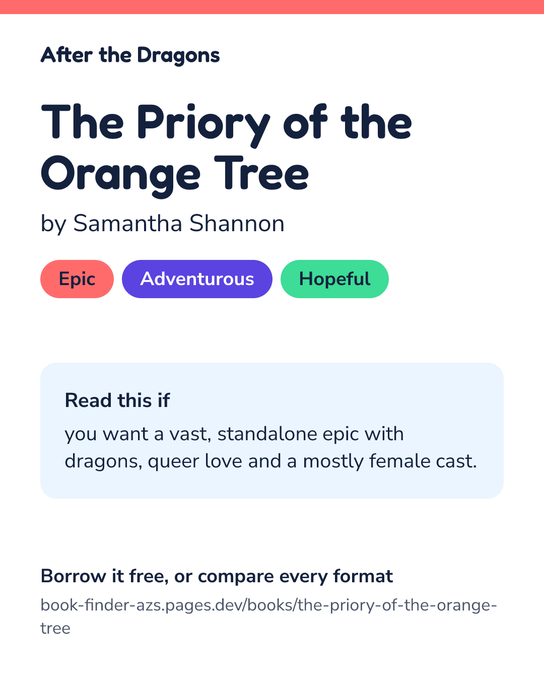 Share card for The Priory of the Orange Tree