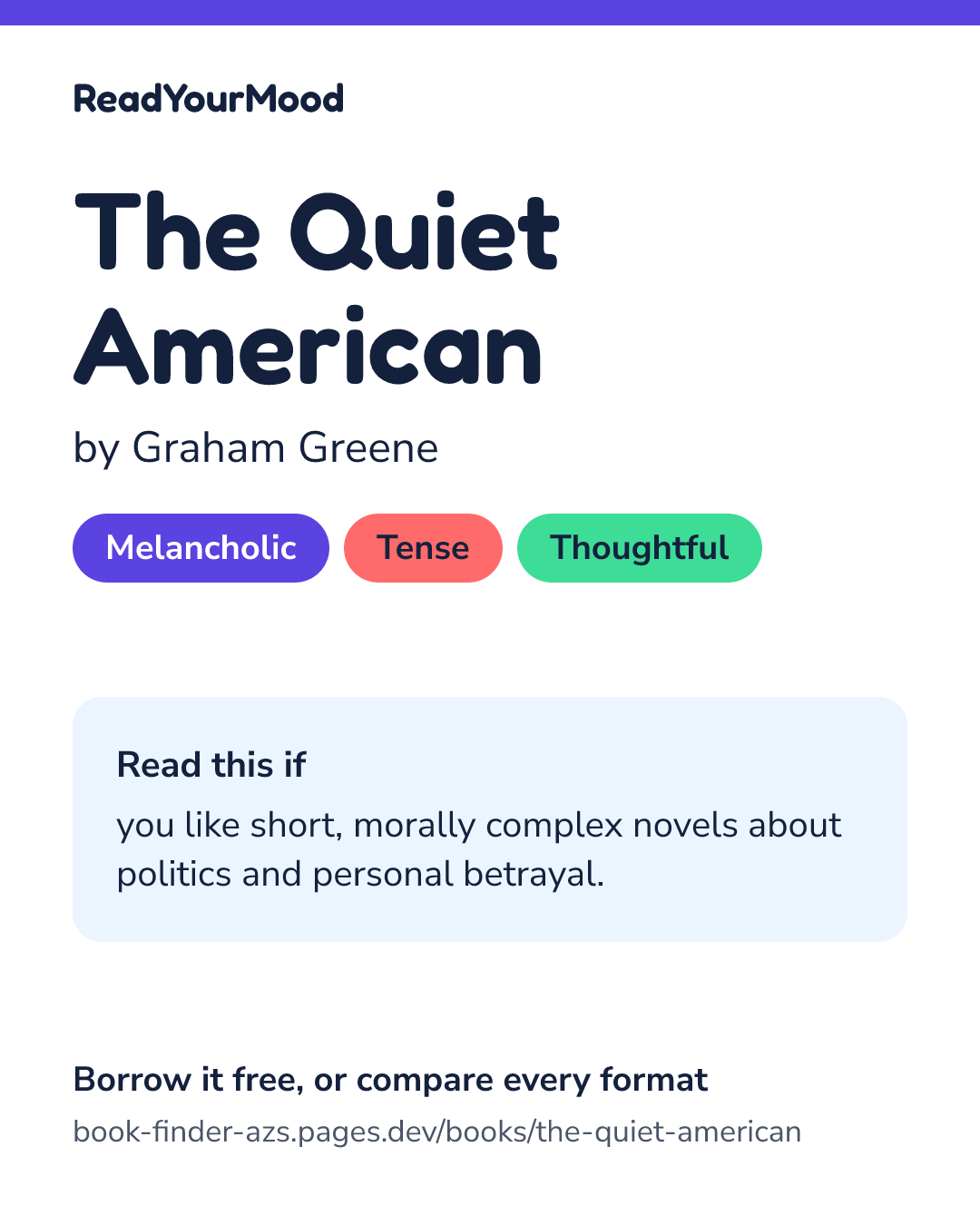 Share card for The Quiet American