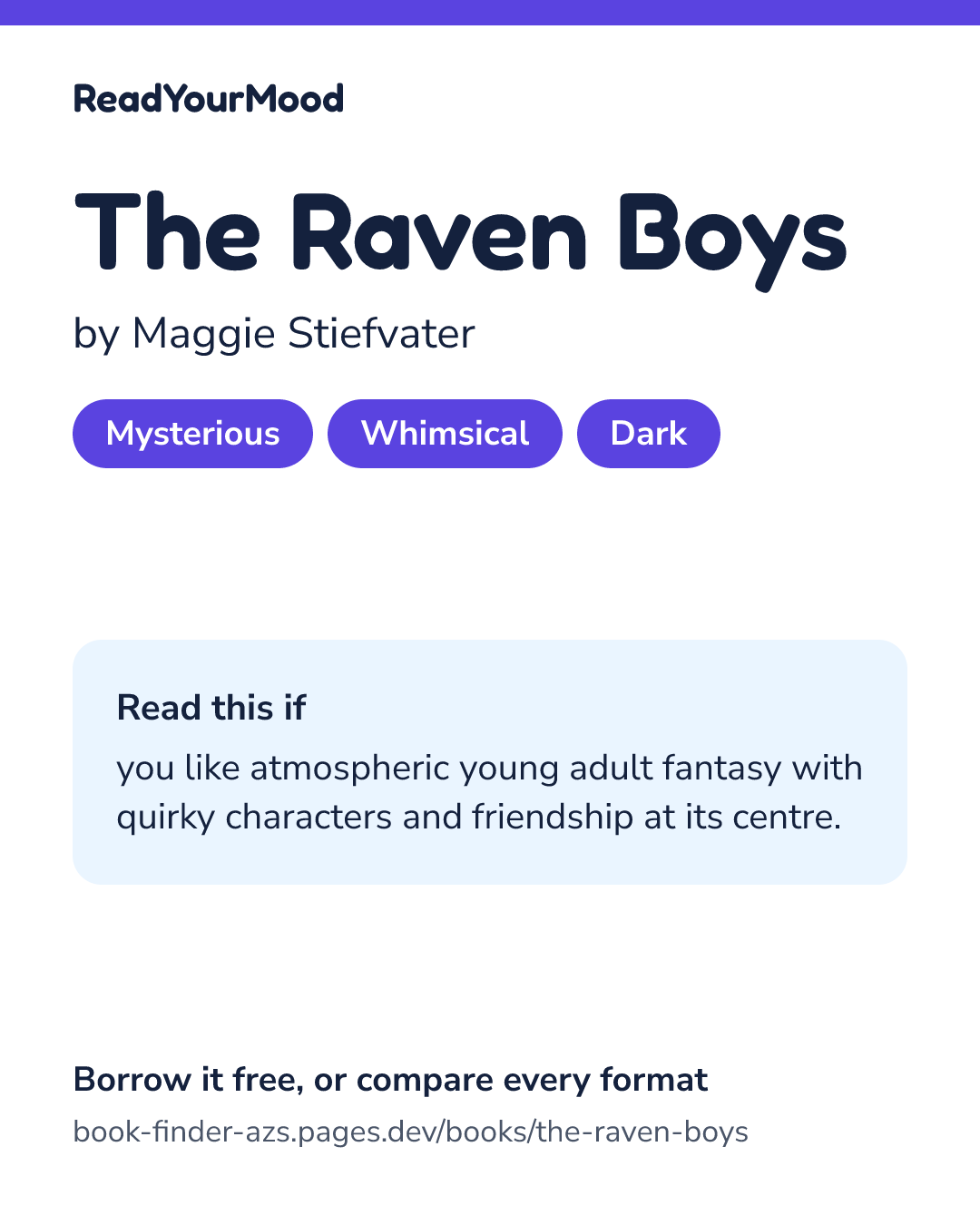 Share card for The Raven Boys