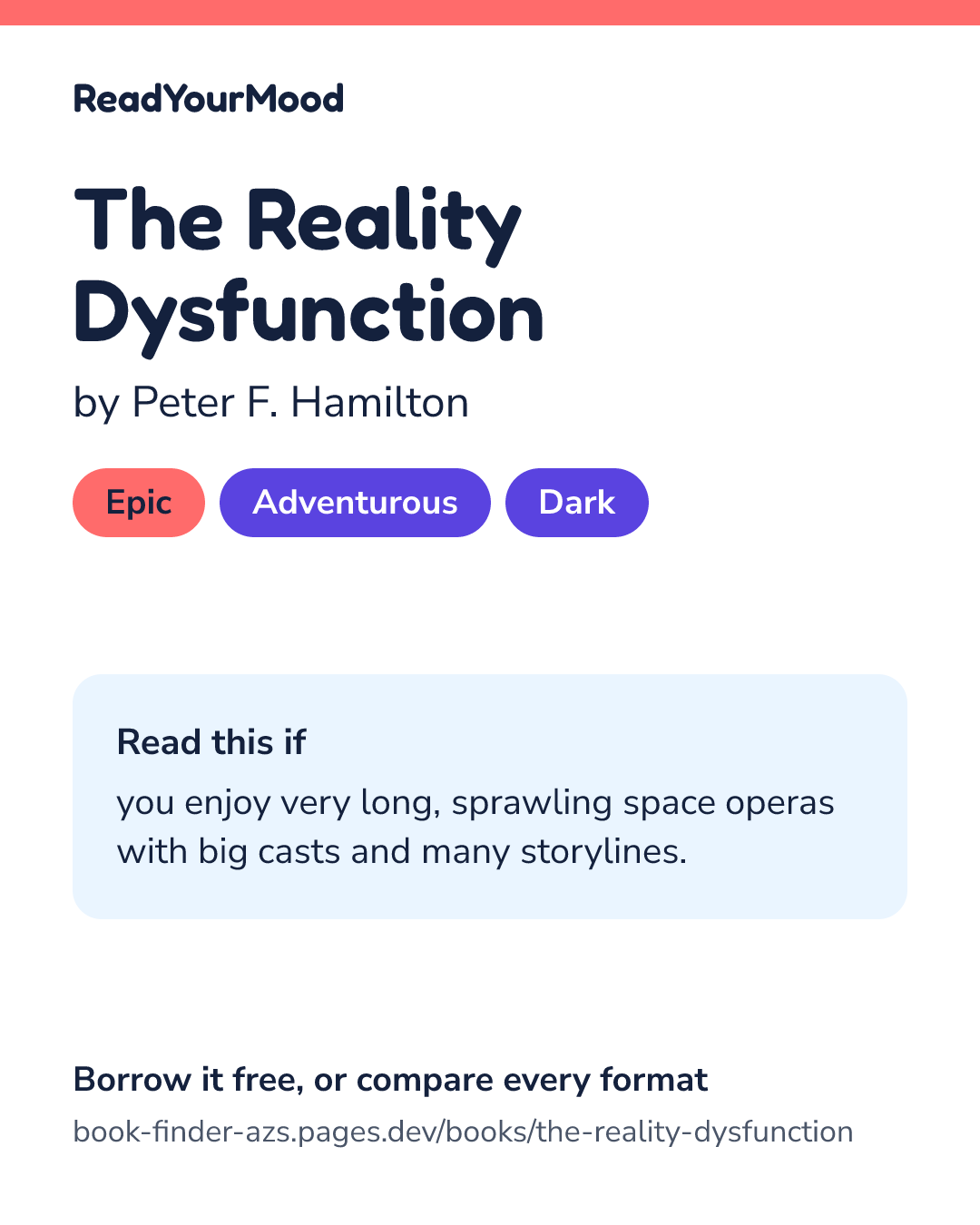 Share card for The Reality Dysfunction