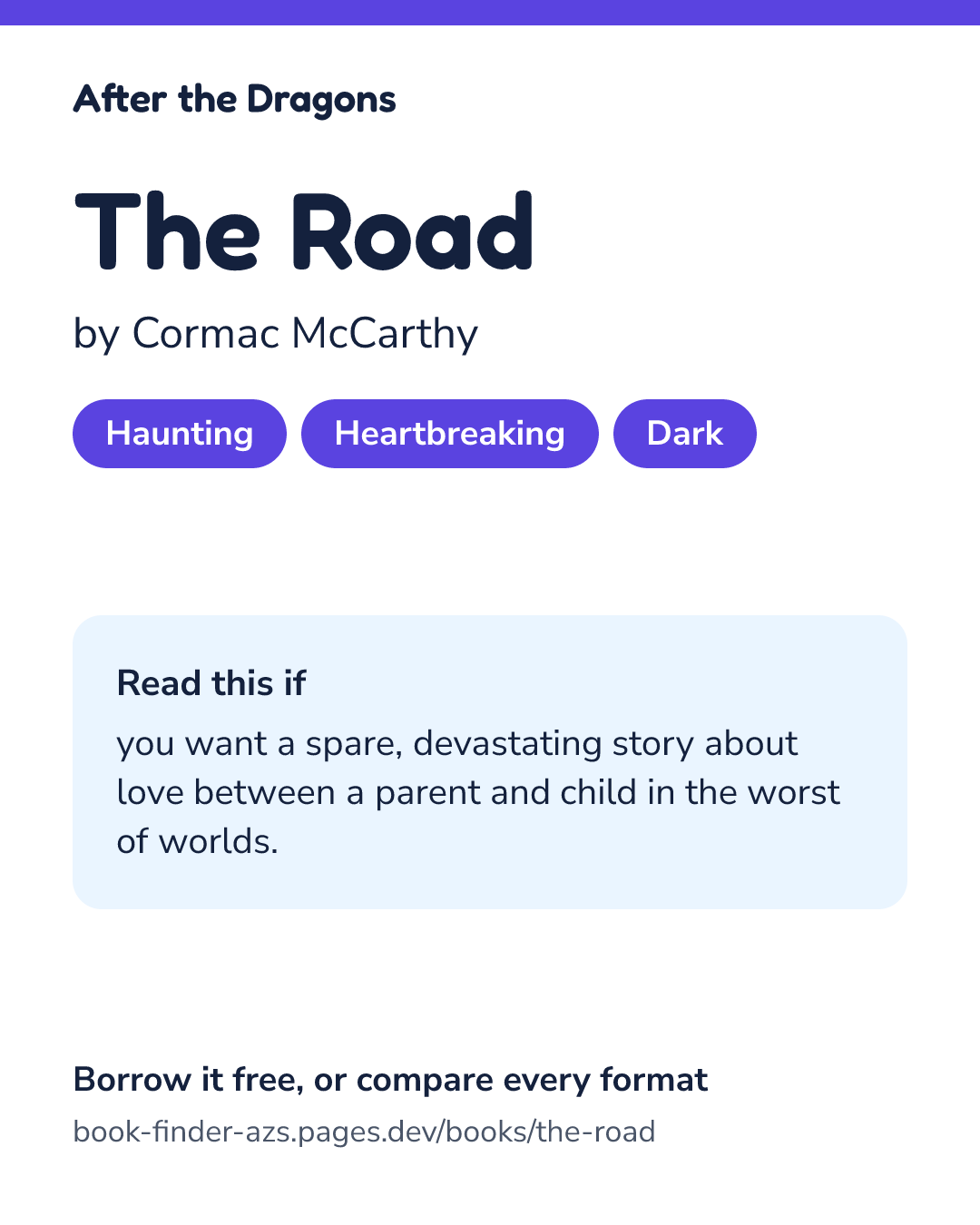 Share card for The Road