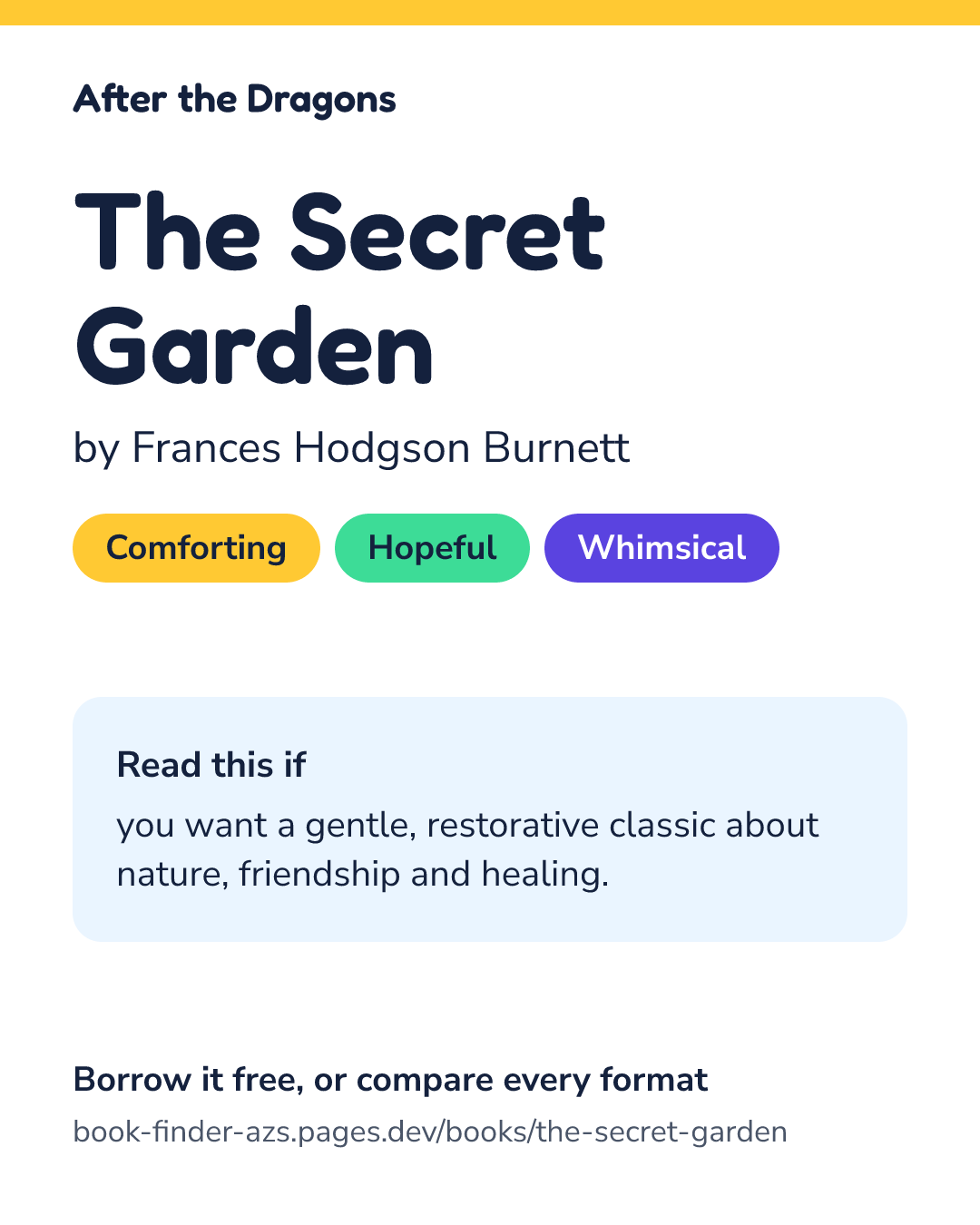 Share card for The Secret Garden