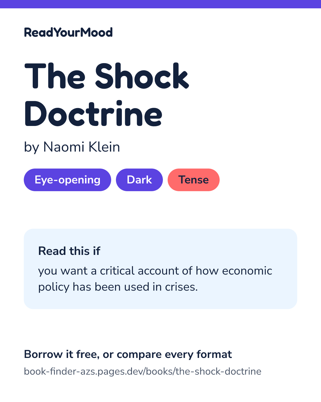 Share card for The Shock Doctrine