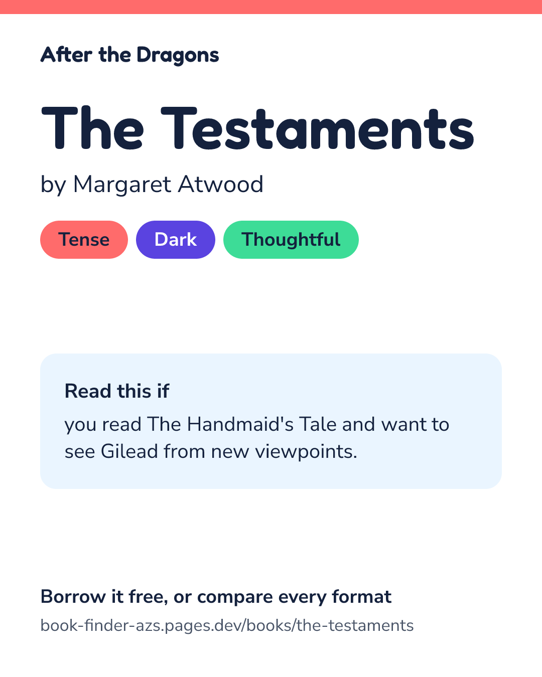Share card for The Testaments