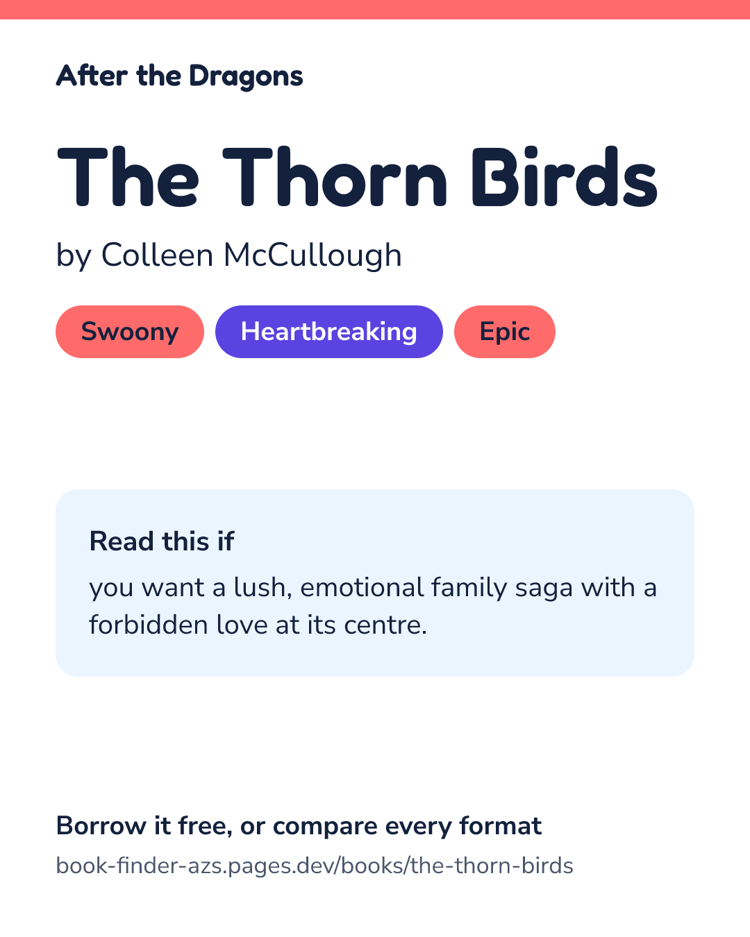 Share card for The Thorn Birds