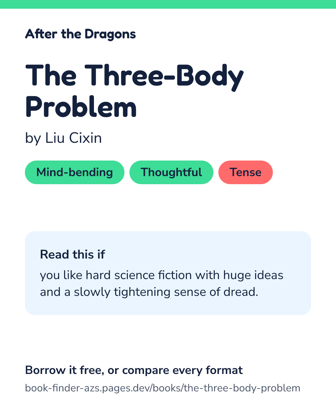 Share card for The Three-Body Problem