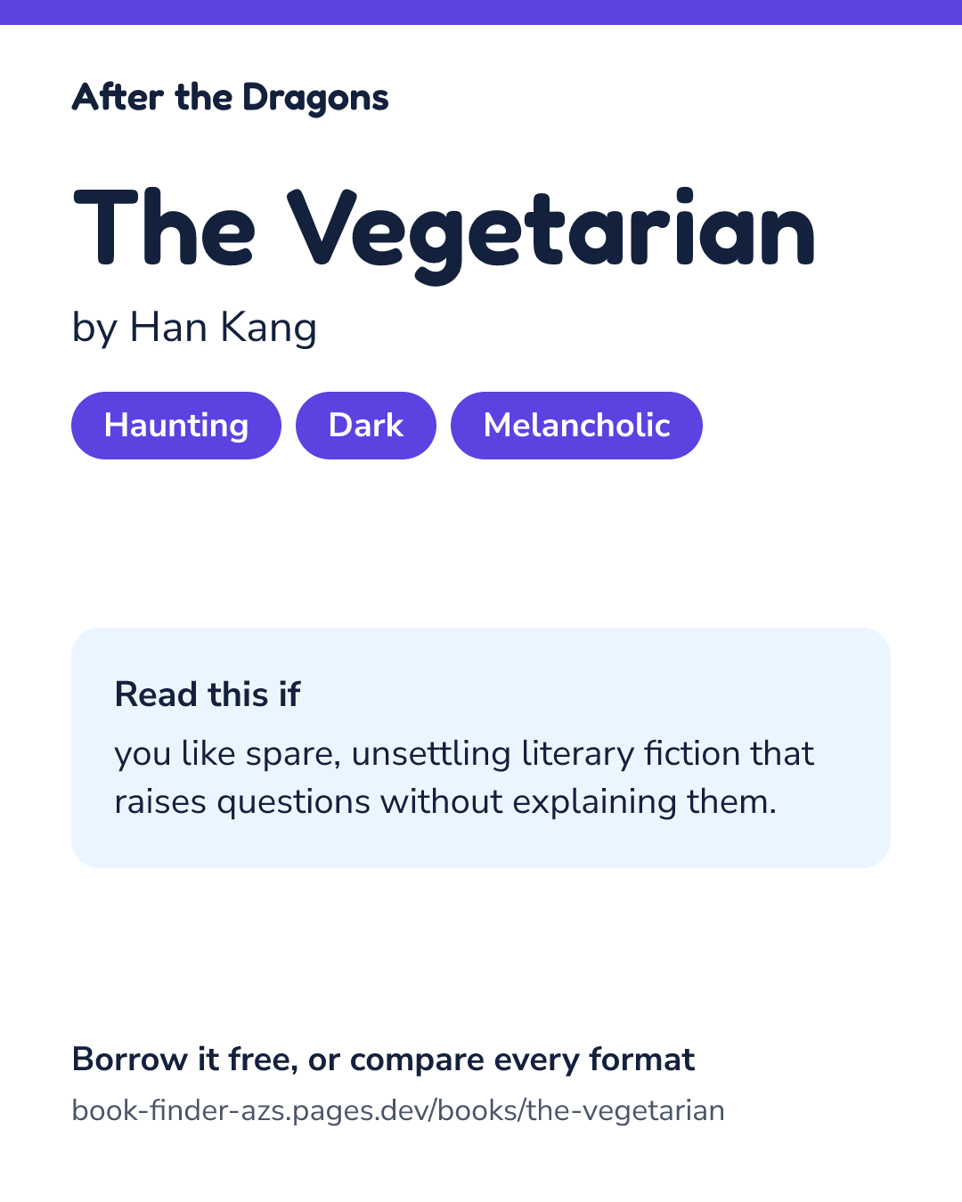 Share card for The Vegetarian