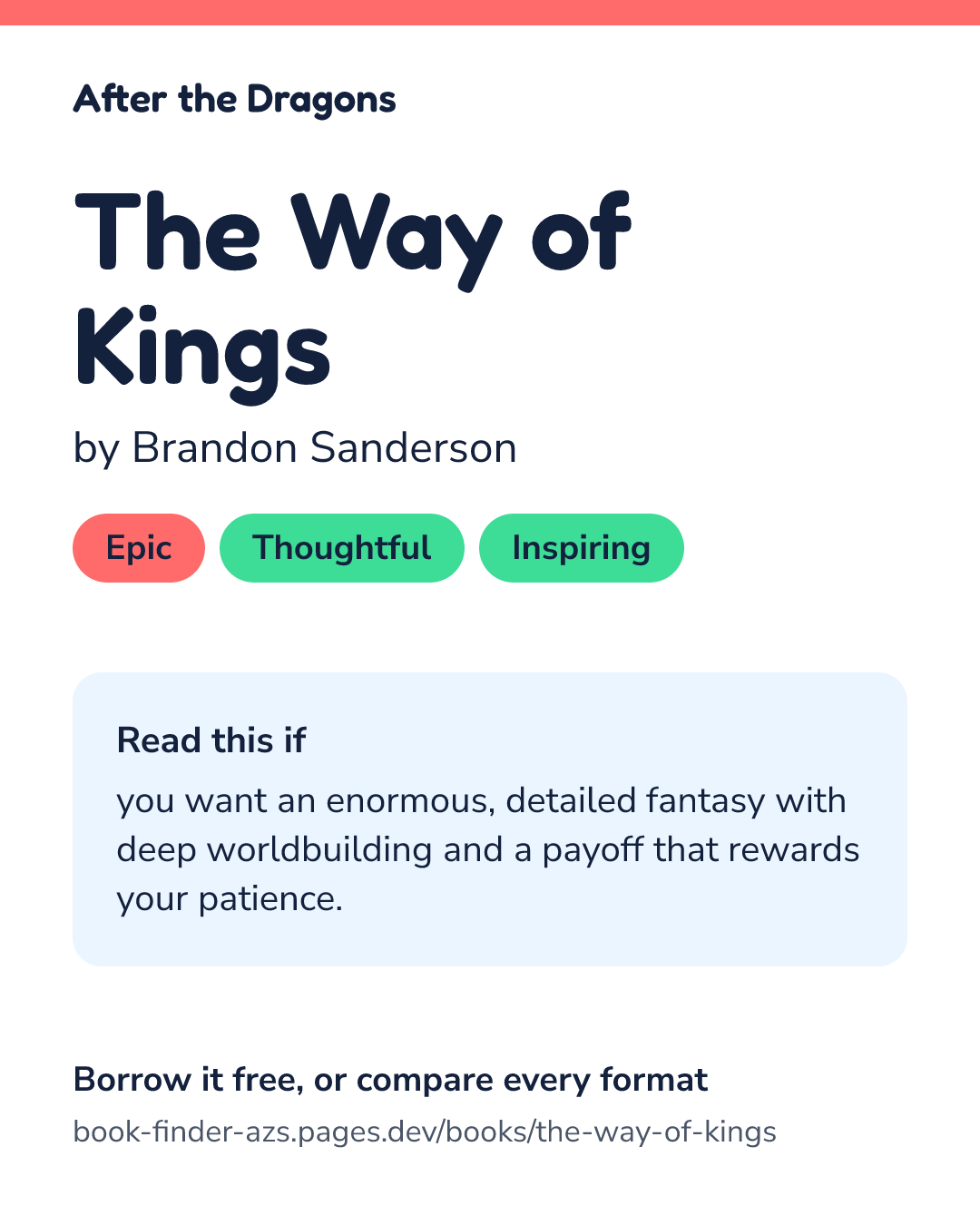 Share card for The Way of Kings