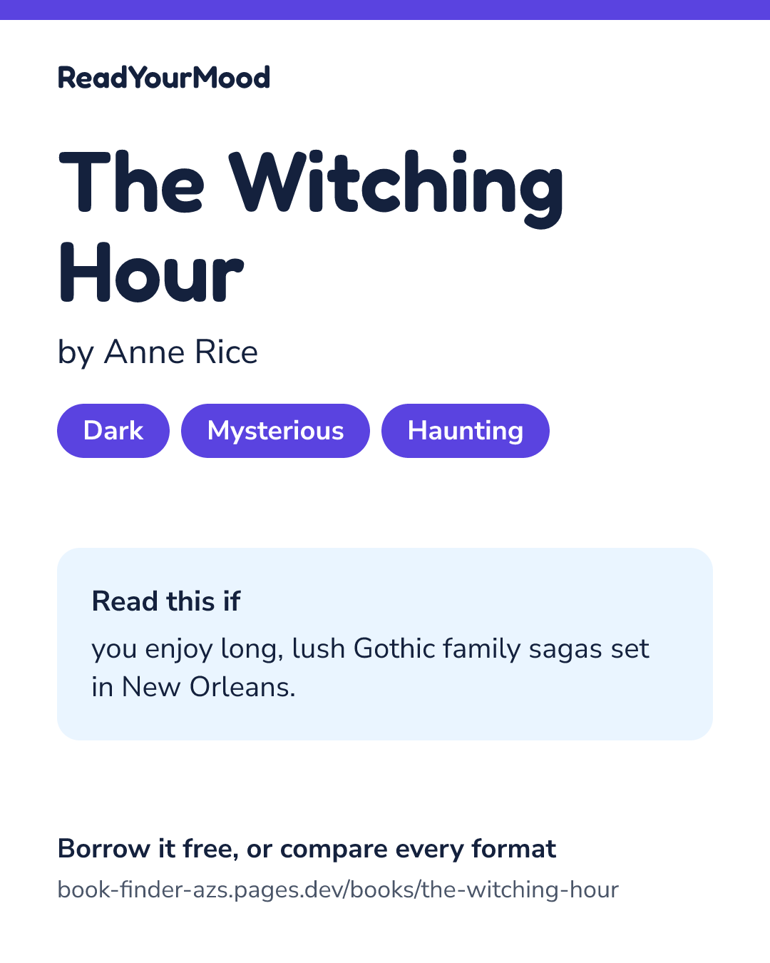 Share card for The Witching Hour