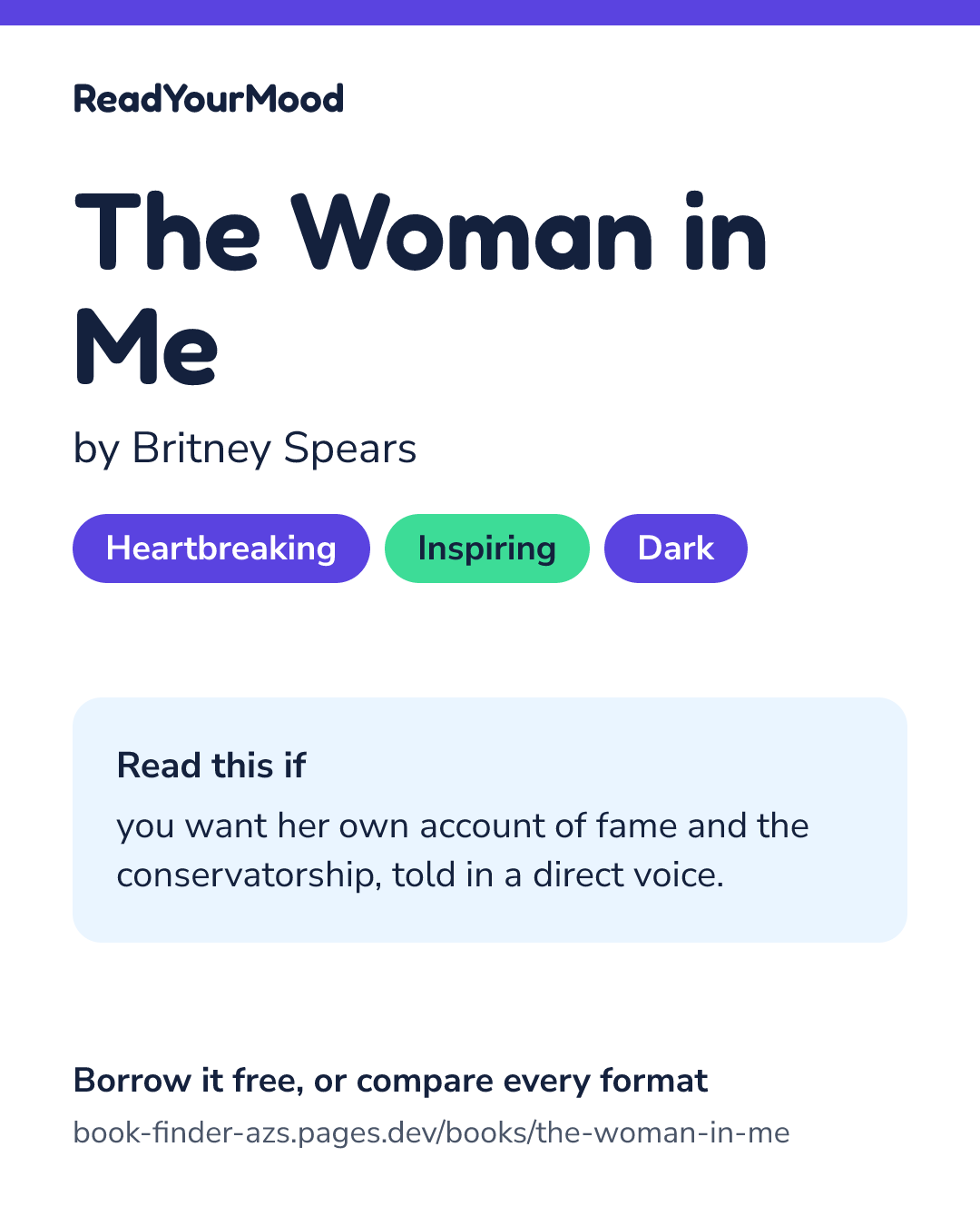 Share card for The Woman in Me