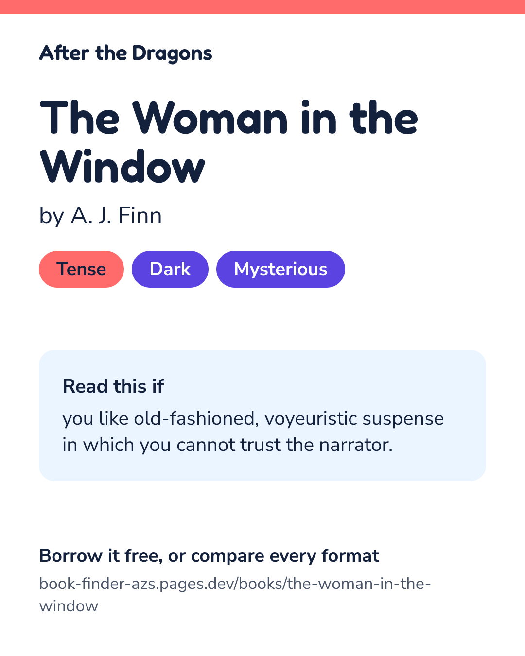 Share card for The Woman in the Window