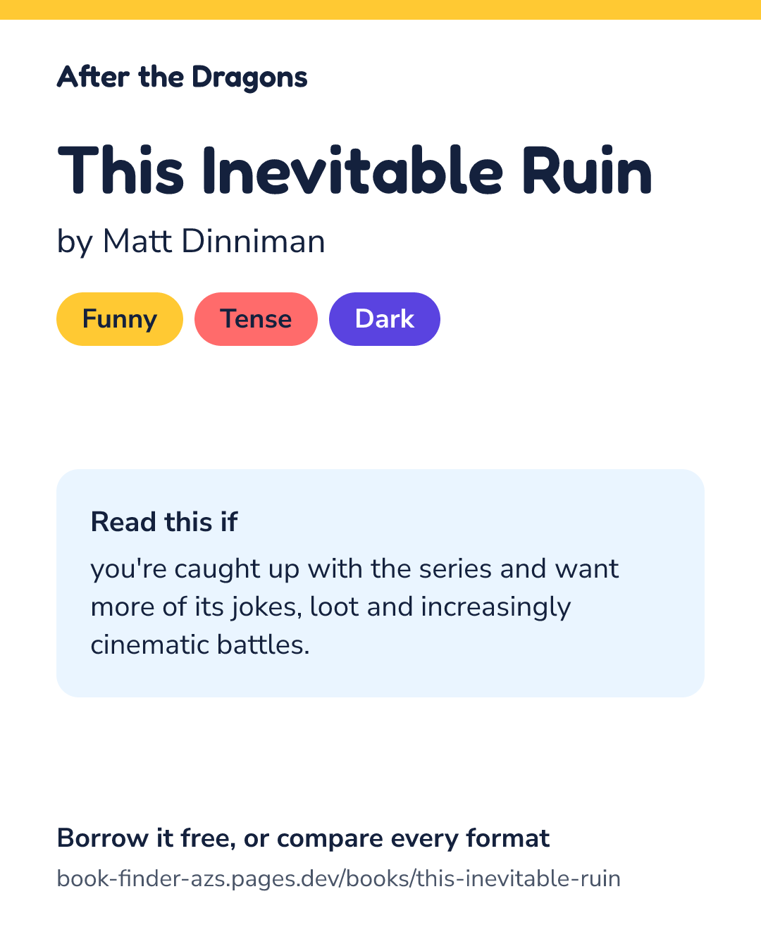 Share card for This Inevitable Ruin