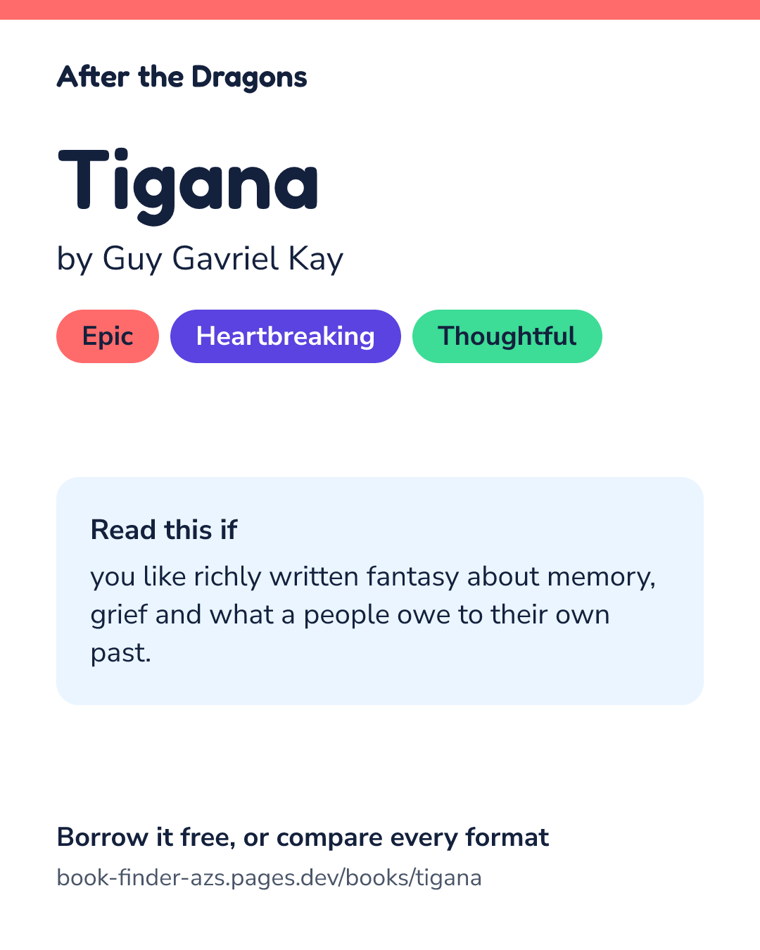 Share card for Tigana