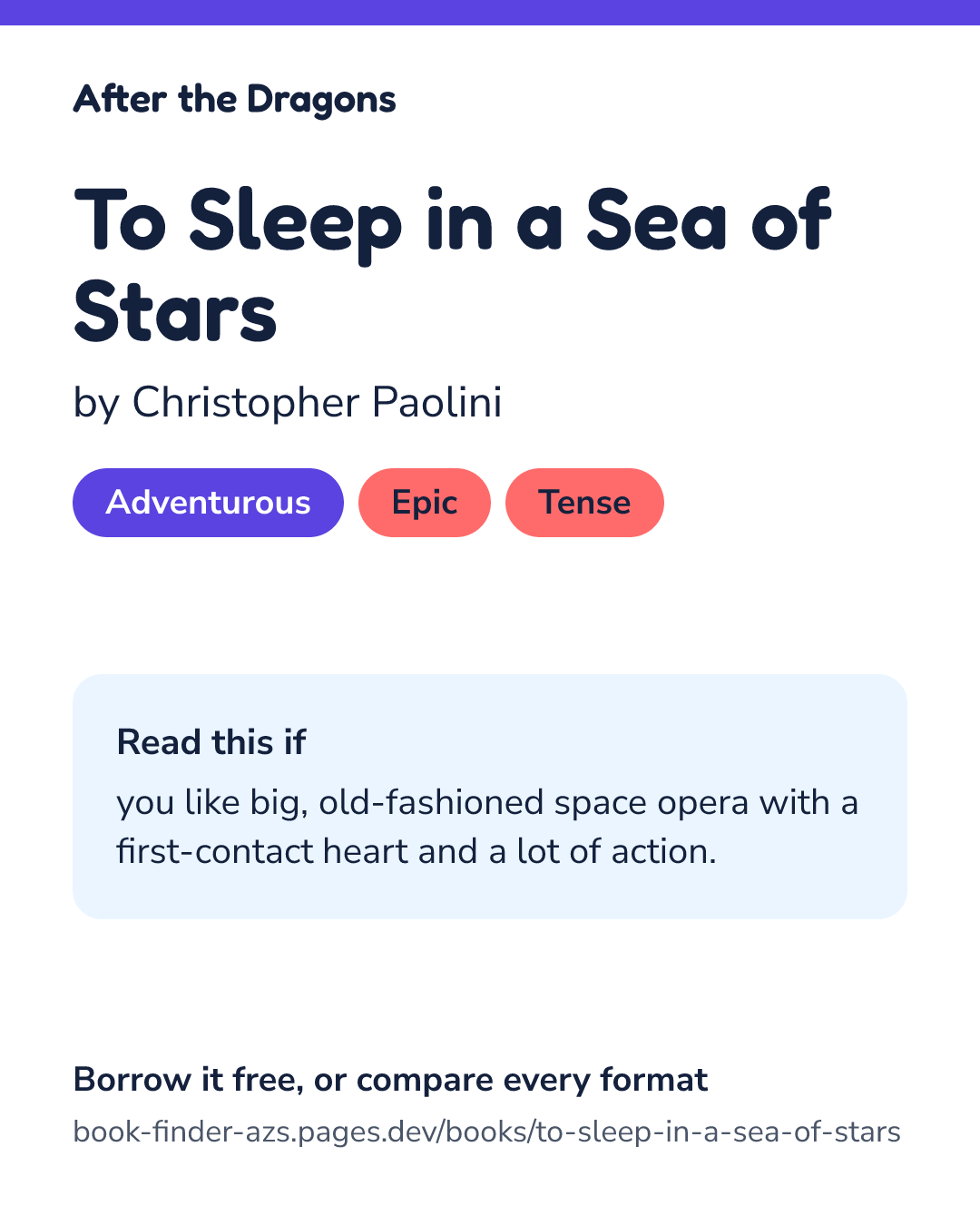 Share card for To Sleep in a Sea of Stars