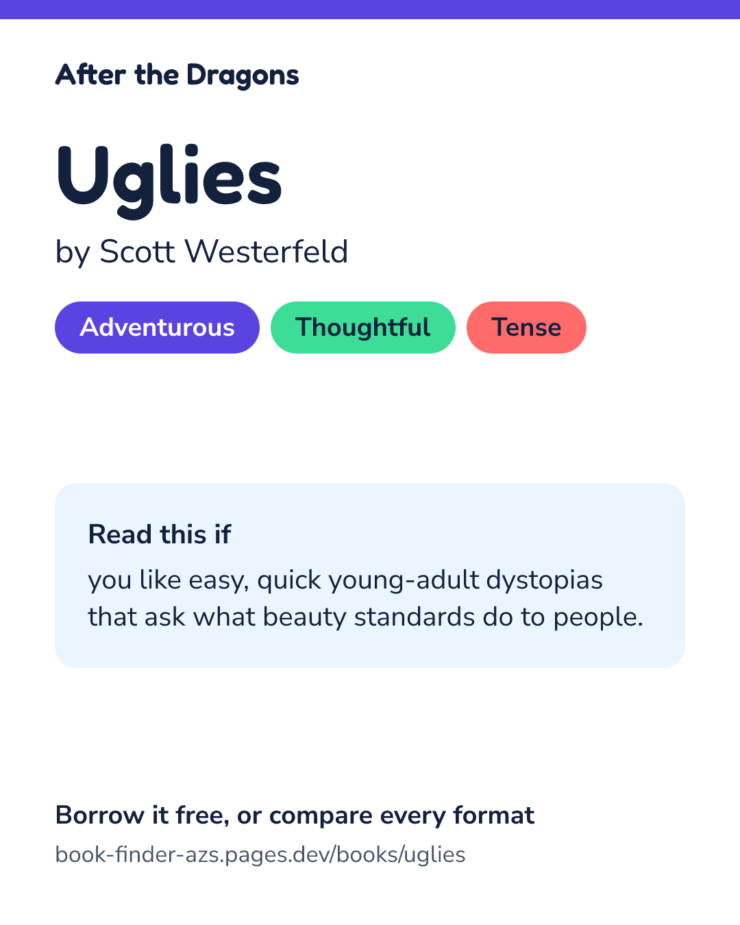 Share card for Uglies