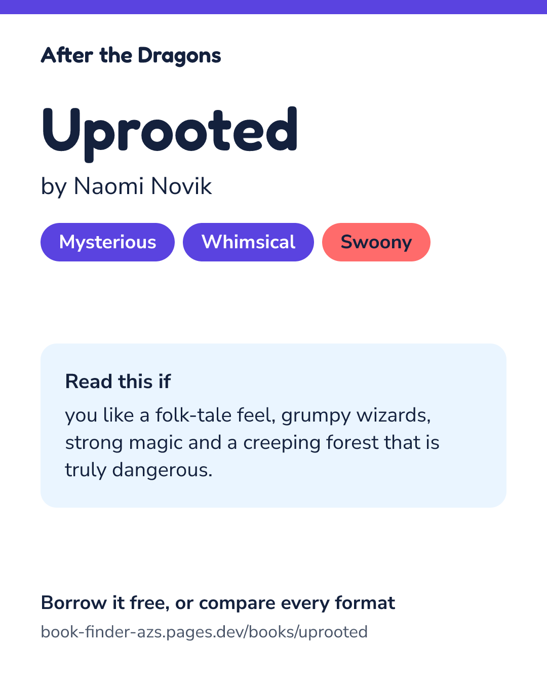 Share card for Uprooted