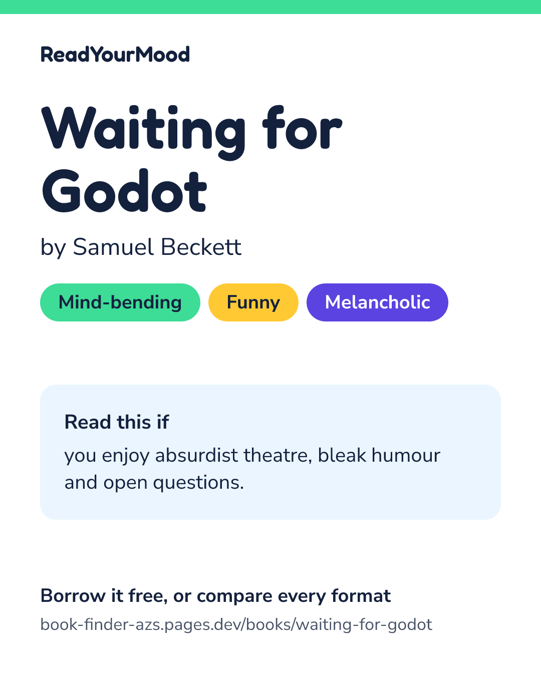 Share card for Waiting for Godot