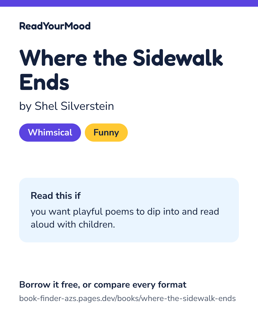Share card for Where the Sidewalk Ends